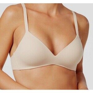 Wacoal Women's Beige Solid How Perfect Wire Free T-Shirt Bra Sz 34D NWT